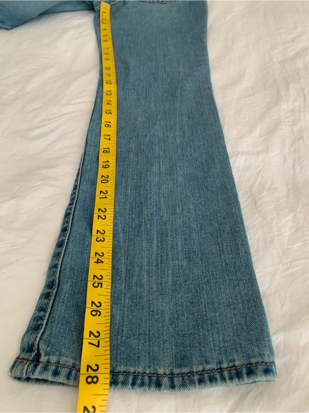 The Childrens Place Boys 14 Slim Medium Wash Straight Bootcut Jeans Adj Waist NW